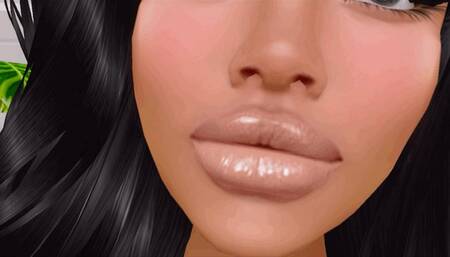 Nude Lips, Pink Tongue (mp4)