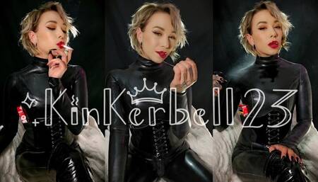 Femdom JOI with Kinkerbell, chain-smoking and using you as an ashtray