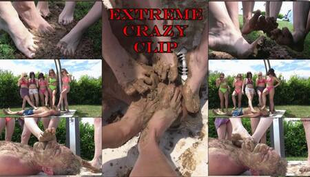 THE FEMDOM VILLA - EXTREME muddy feet licking (CRAZY CLIP!!!)