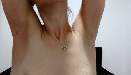 stroked armpits for the man