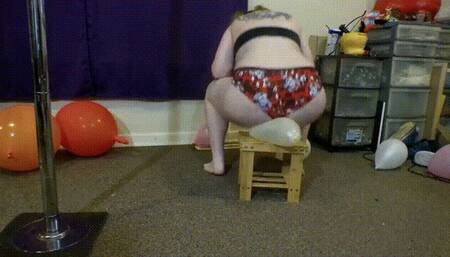 Harley Quinn Panties : 9inch Balloon Test Pops on Stool