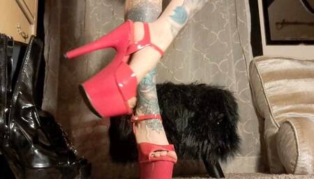 Shoe Parade! 9 pair of Fetish Heels SFW