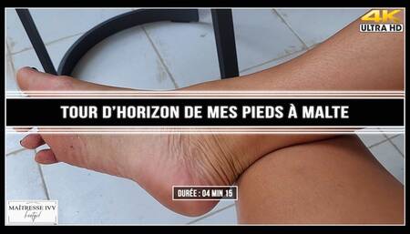 Tour d'horizon de mes pieds à Malte 4K