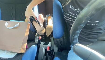 BASTINADO PUNISHMENT FOR NAUGHTY STEP-DAUGHTER IN A CAR - MP4 Mobile Version