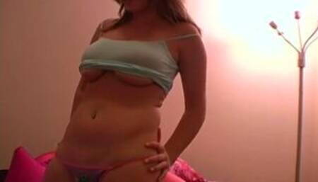 Busty teen teasing the camera