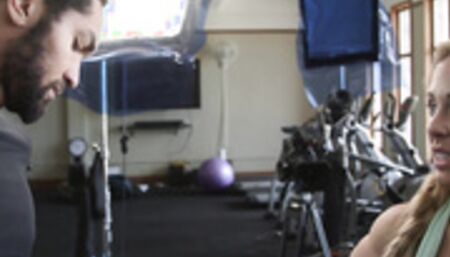 Black camera man torments busty MILF