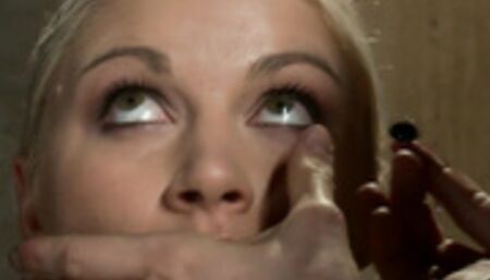 Blond gang bang fucked in public