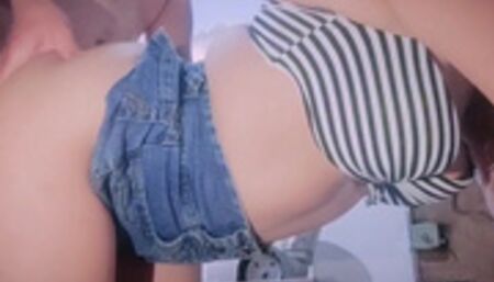 Her friend does her a favor by fucking her very well and in the end they will continue as friends. D