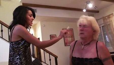 Im so disgusted with you Step-Dad form now on Im going to do everything you told me not to do like smoking and spitting - Nasty Natascha and her Sissy Step-Dad - MP4 Clip