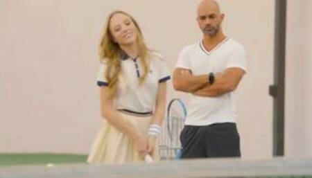 first anal for tennis student aubrey star