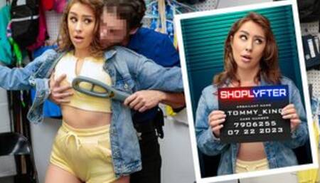 Big ass homeless girl caught stealing