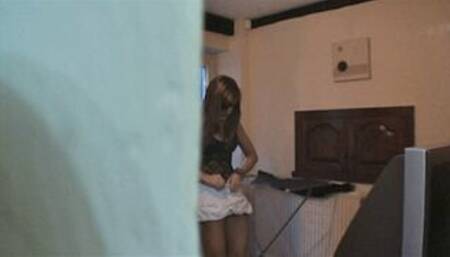 Slapping you in the face for peeping on me getting changed - Cate Harrington - MOV