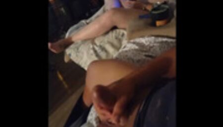 I let nasty hot Latino jerk off to me in my bras and panties while playing video games