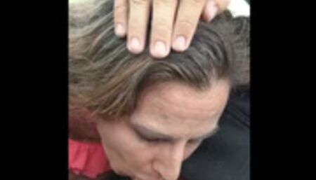 PornWhore Kitty sucks small cock in car