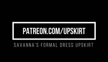 Savannah's Formal Dress Upskirt