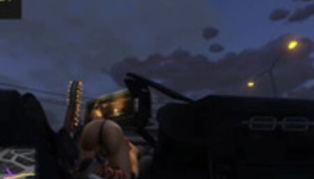 Recieving blowjob from the strippers ( Grand Theft Auto V)