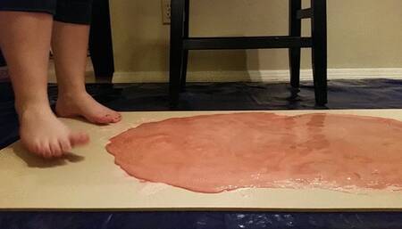 Jade Bunniii Stuck Barefoot in Doubly Thicc Pink Glue Trap