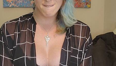 Tgirl JOI with Dildo