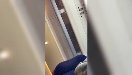 I Fucked My Pussy with Dildo in Public Train