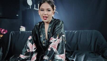 Laila Smoking Multiples in Thongs