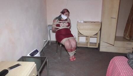 Deborah brutally tied to a chair - part 1