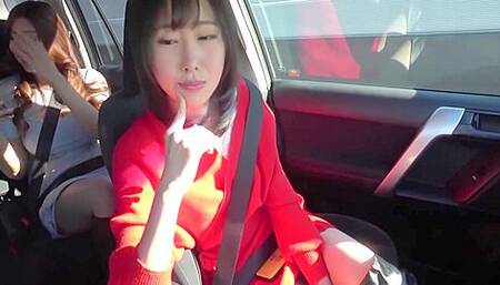 Hauru Yamaguchi & Shuri Hazuki - Watching Each Other Car Sex P3
