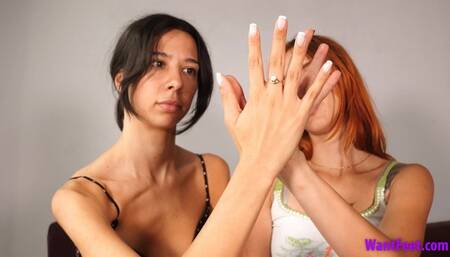 Comparing Our Big Hands - HD MP4