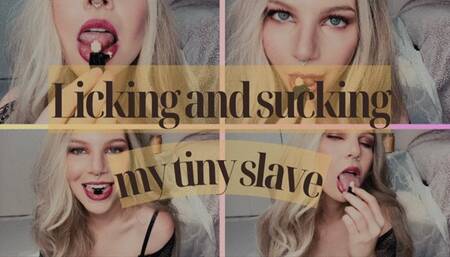 Licking and sucking my tiny submissive slave 1080p