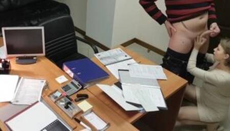 Hot Blonde Secretary Fucked By Boss In Office