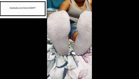 Delicious Grey Socks out the dudes