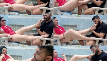 FIRST TIME OF THE BOY SUCKING FEET - LETICIA MILLER & LUCAS (SLAVE BOY) EXCLUSIVE LM VIDEOS AUGUST 2023 - CLIP FULL VERSION