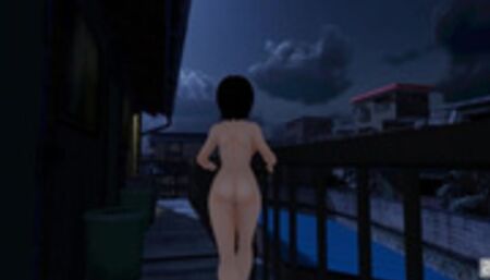 Une petite japonaise exhibitionniste perverse se ballade nue dans la rue