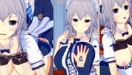 [Hentai Game Koikatsu! ]Have sex with Touhou Big tits Sakuya Izayoi. 3DCG Erotic Anime Video.