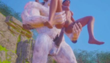 Olivia Fucking Furry Beast Inserts Horsecock In Tight Pussy And Ass