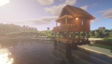 How to build a easy beach house in Minecraft (tutorial)