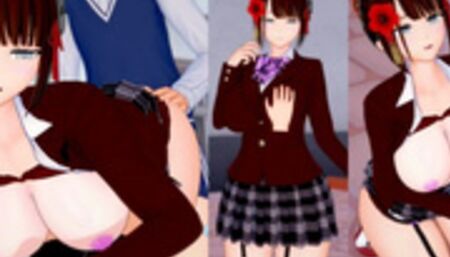 [Hentai Game Koikatsu!] Big tits schoolgirl “reika”  is rubbed with her boobs. And sex. (Anime 3DCG