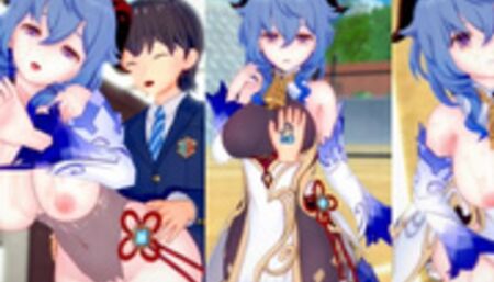 [Hentai Game Koikatsu! ]Have sex with Big tits Genshin Impact Ganyu.3DCG Erotic Anime Video.