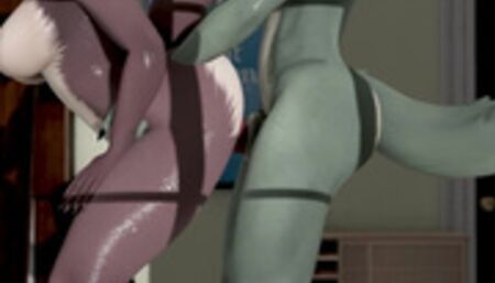 JUNO FROM BEASTARS GIVES LEGOSI A HELPING HAND - SECOND LIFE YIFF [WITH SOUND]