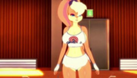 3D/Anime/Hentai: Lola Bunny bounce on a big cock and loves it !! (POV)