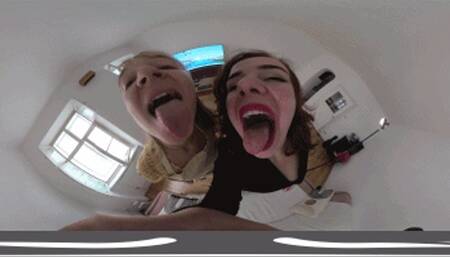 VR 360 - Found And Eaten By A Maid and Her Employee