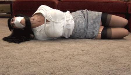 2308DIANA-The bound and gagged secretary got loose