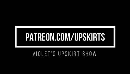Violet Upskirt Show