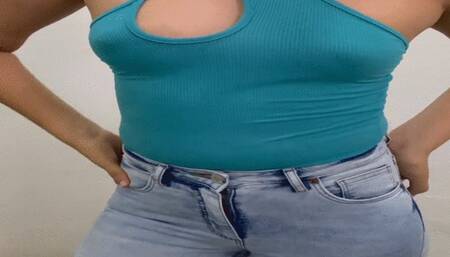 Wet Jeans in the shower