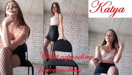 New Model Katya chest expanding powersmoking