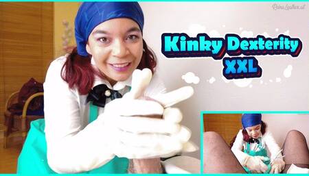 kinky Dexxxtreity :Cumming rubber gloves