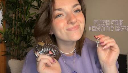 Forever Locked Up - Flush Your Chastity Keys
