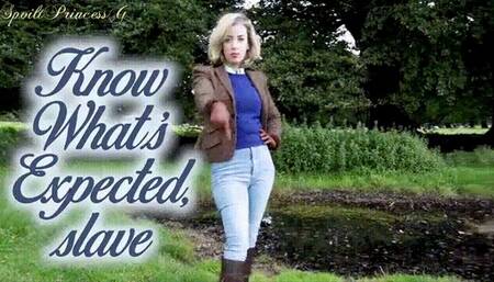 Know Whats Expected, slave