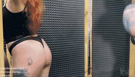 Double corporal punishment for our male and female slave - [720p]