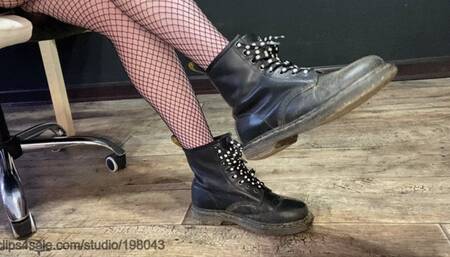 Eating mud from My DrMartens boots