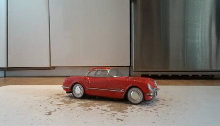 Nike Air Jordan 1 stomp crush and destroy vintage tin model car